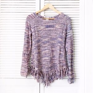 American Rag CIE Fringe Handkerchief Sweater NWOT